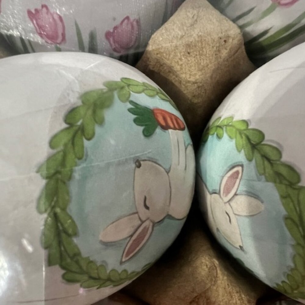 Pack of 12 Papier-Mâché Painted Easter Eggs (Size: 2-1/2"H x 2" Dia.) - Picture 7 of 8